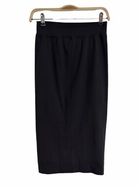 Hard Tail Forever Black Pull On Pencil Midi Skirt USA Made XS Classic Form Fit